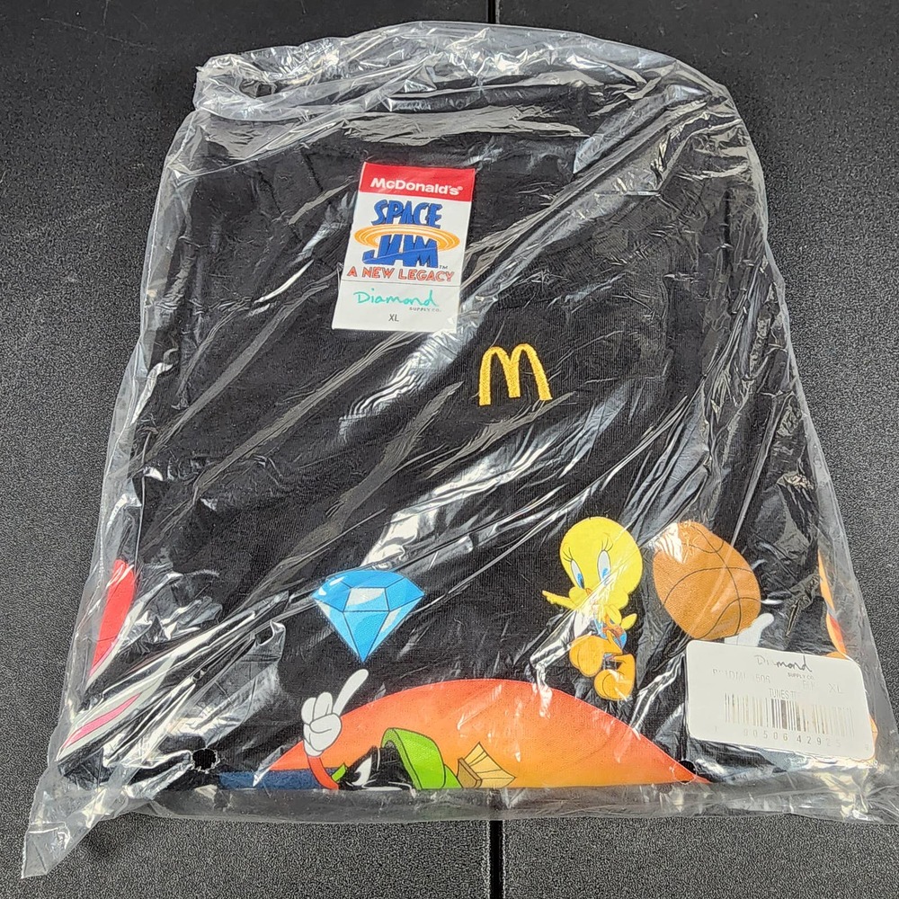 Men's Tune Squad Space Jam Sz XL Diamond Supply Company T-Shirt